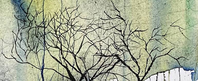 Original Abstract Landscape Painting by Nini YūRei Ferrara