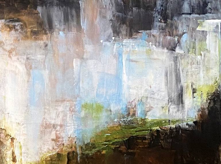 Original Abstract Landscape Painting by Nini Yūrei Ferrara