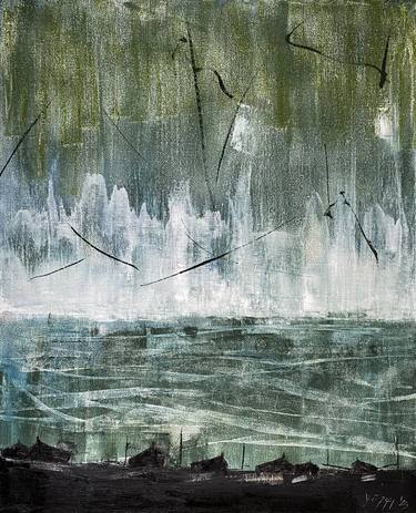 Print of Abstract Seascape Paintings by Nini Yūrei Ferrara