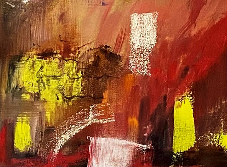 Original Abstract Landscape Painting by Nini Yūrei Ferrara