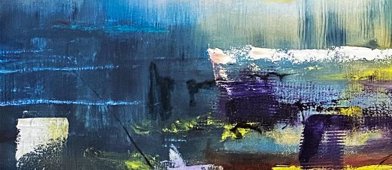 Original Abstract Landscape Painting by Nini Yūrei Ferrara