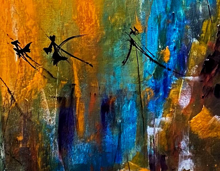 Original Abstract Landscape Painting by Nini YūRei Ferrara