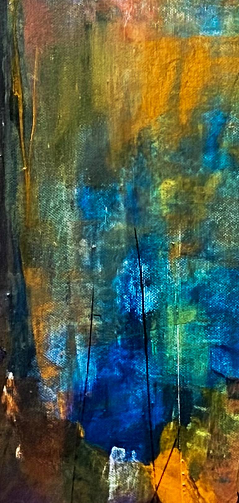 Original Abstract Landscape Painting by Nini YūRei Ferrara