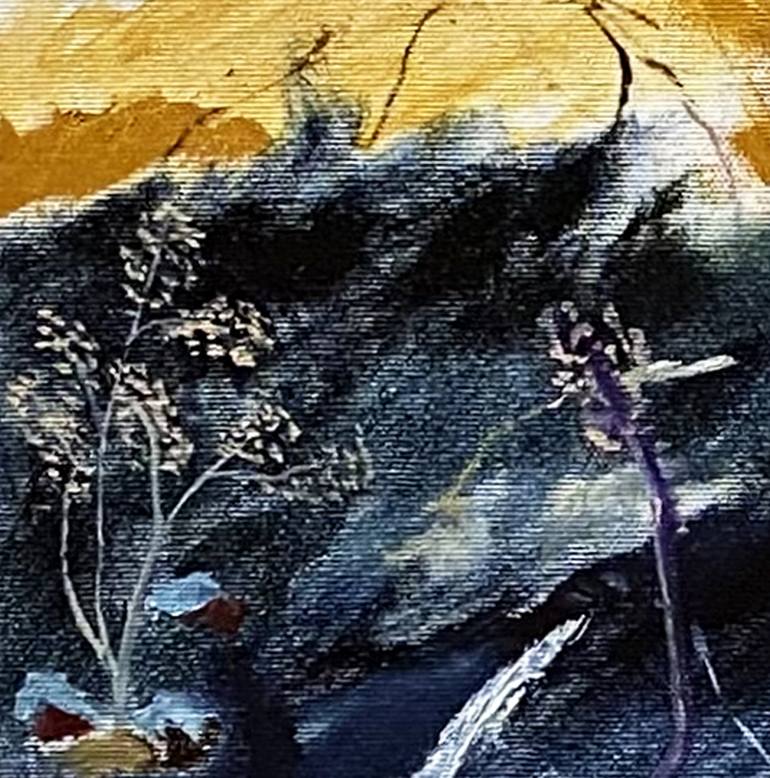 Original Abstract Landscape Painting by Nini Yūrei Ferrara