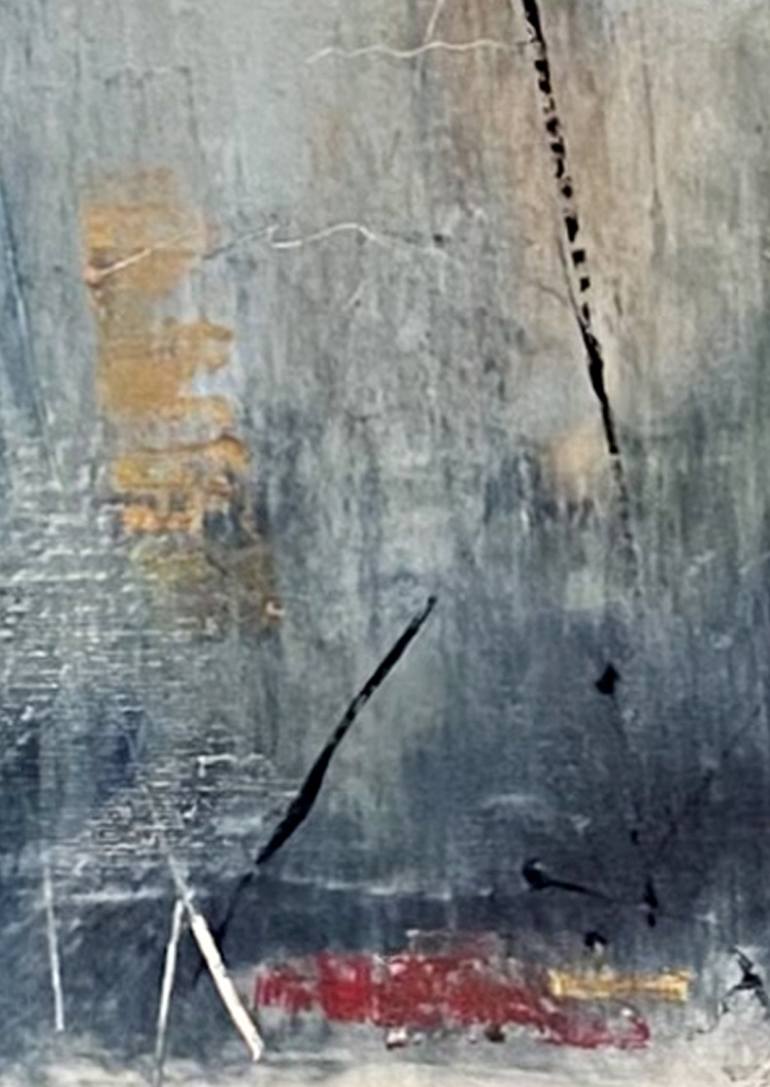 Original Abstract Seascape Painting by Nini Yūrei Ferrara