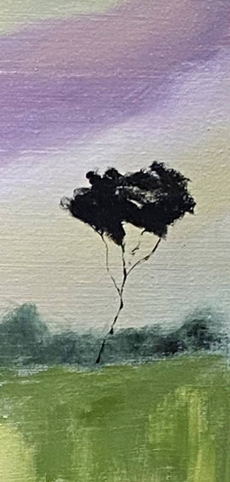 Original Abstract Landscape Painting by Nini Yūrei Ferrara