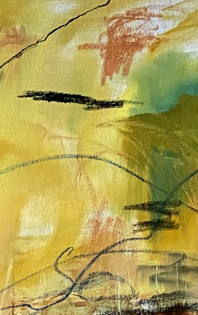 Original Abstract Seascape Painting by Nini Yūrei Ferrara