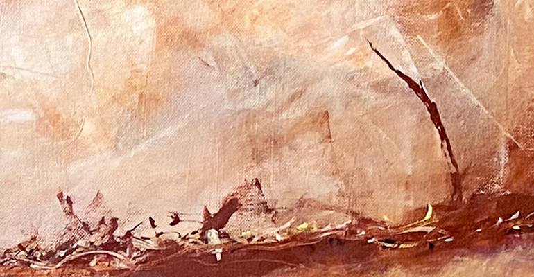 Original Abstract Landscape Painting by Nini Yūrei Ferrara