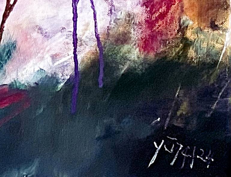 Original Abstract Landscape Painting by Nini Yūrei Ferrara