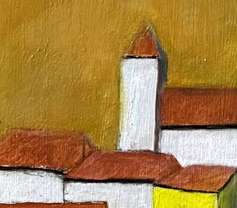 Original Abstract Cities Painting by Nini Yūrei Ferrara