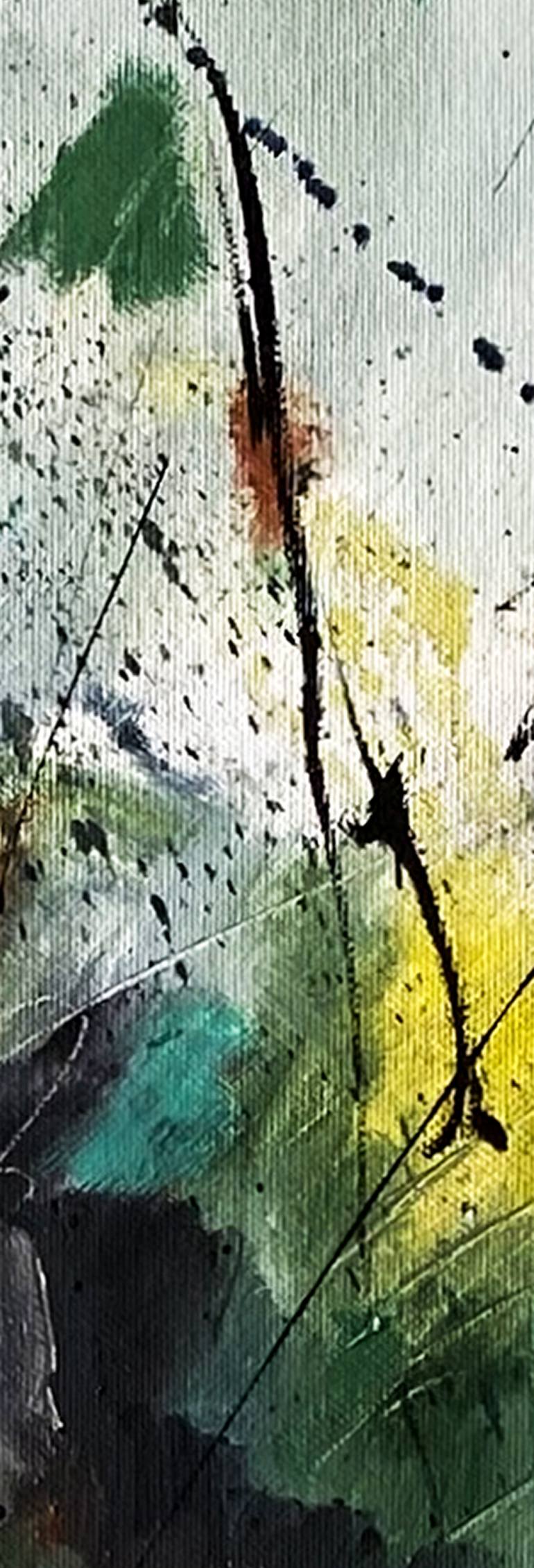 Original Abstract Floral Painting by Nini YūRei Ferrara
