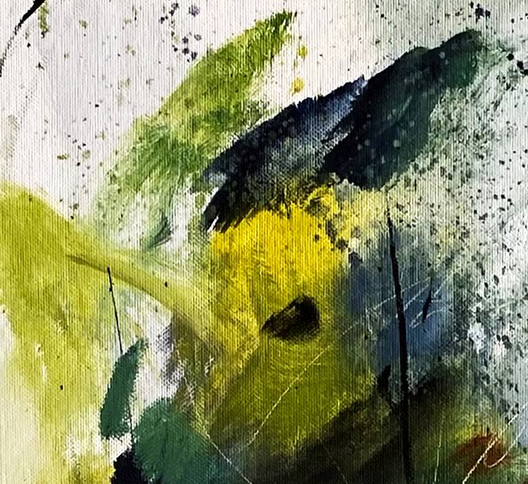 Original Abstract Floral Painting by Nini YūRei Ferrara