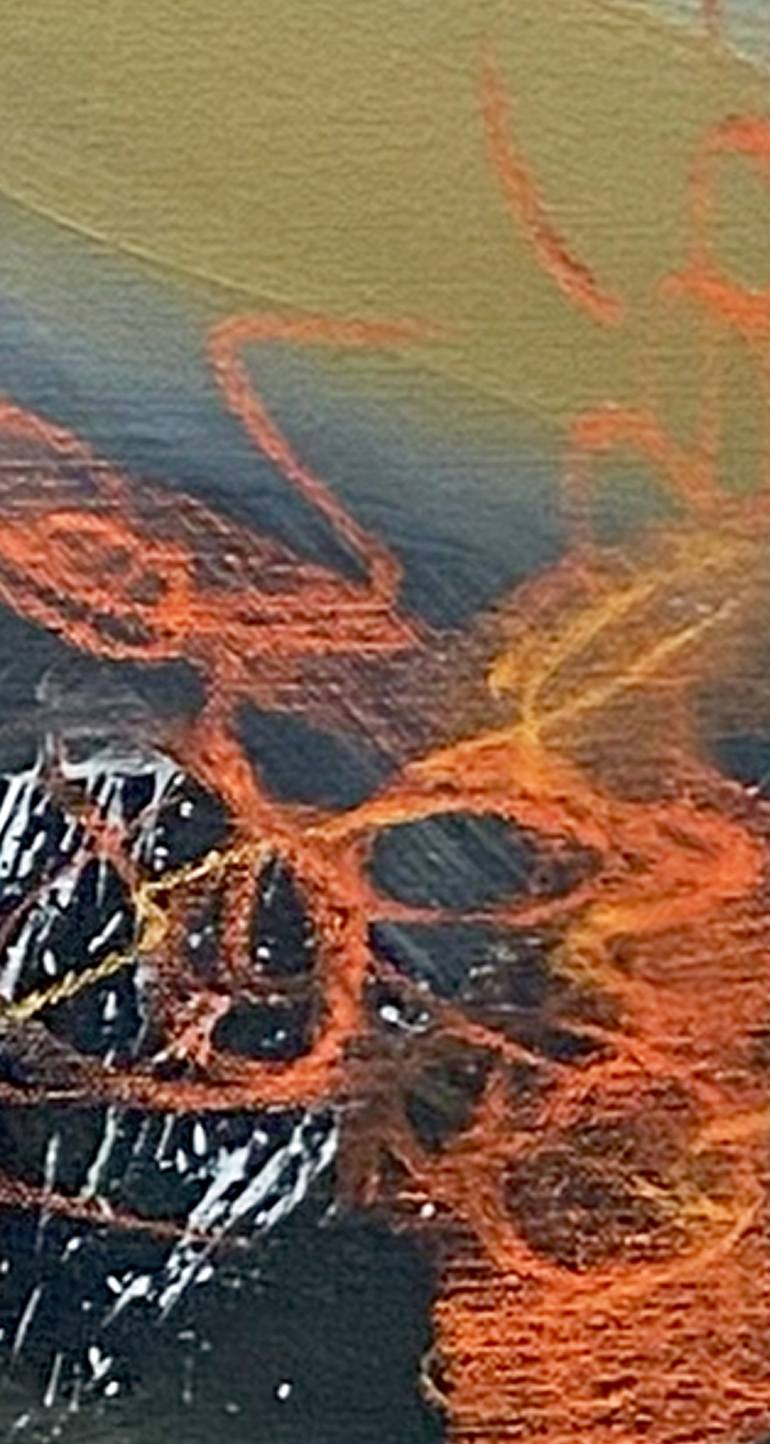 Original Abstract Landscape Painting by Nini YūRei Ferrara