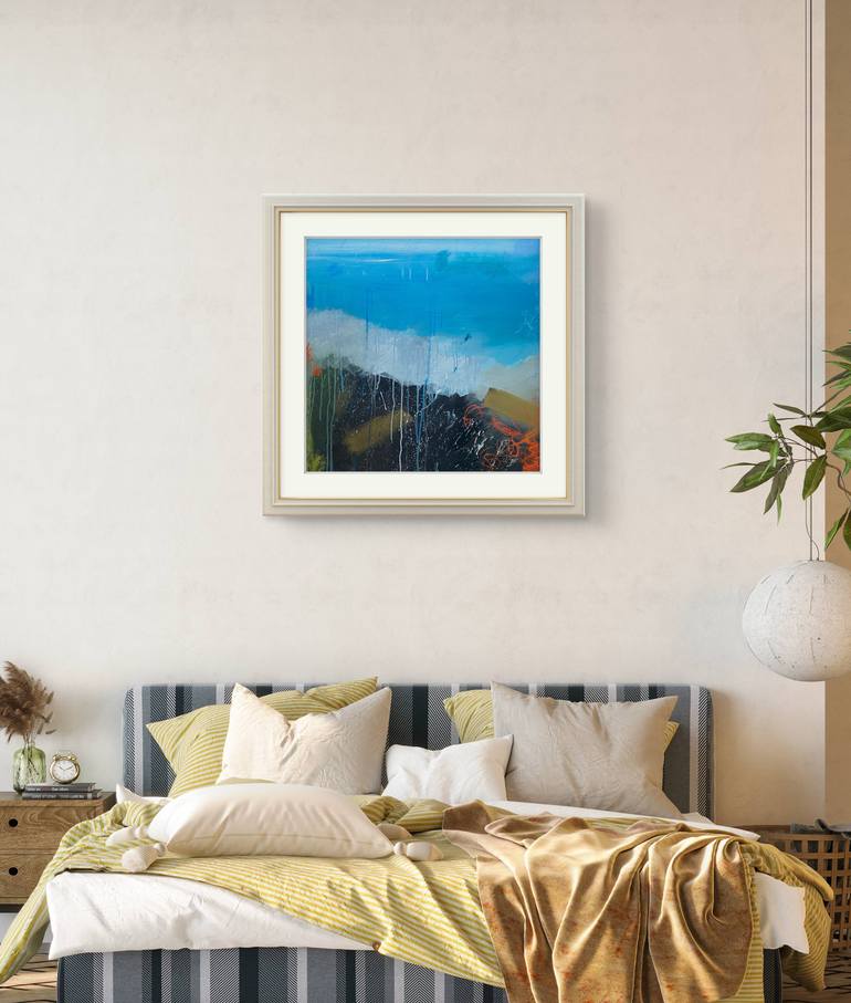 Original Abstract Landscape Painting by Nini YūRei Ferrara