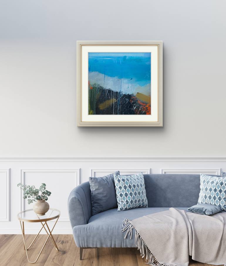 Original Abstract Landscape Painting by Nini YūRei Ferrara