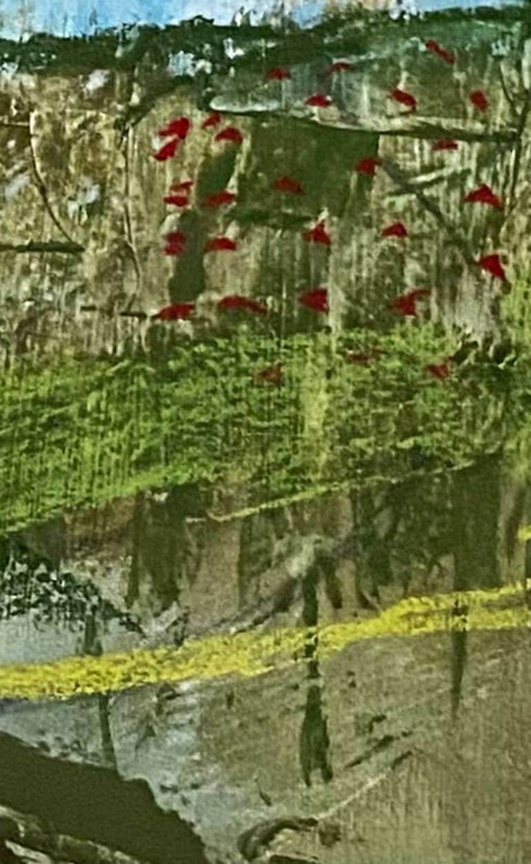 Original Abstract Landscape Painting by Nini YūRei Ferrara