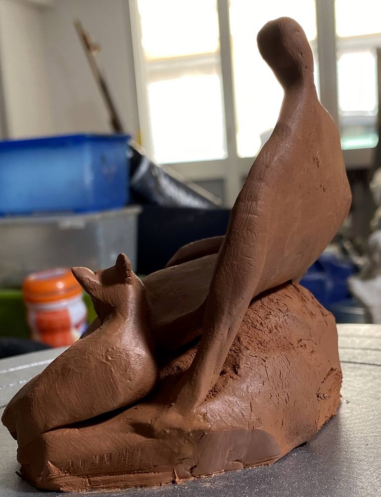 Original Abstract Expressionism Abstract Sculpture by Nini YūRei Ferrara