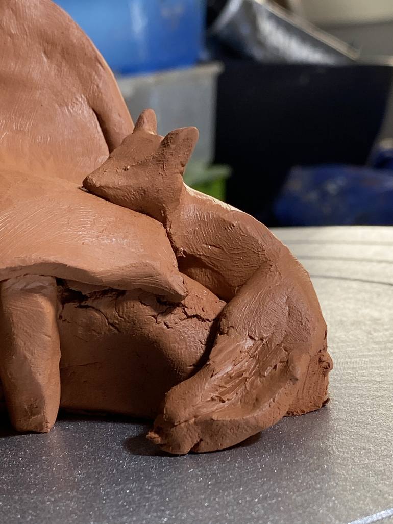 Original Abstract Expressionism Abstract Sculpture by Nini YūRei Ferrara