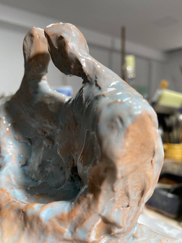 Original Abstract People Sculpture by Nini YūRei Ferrara
