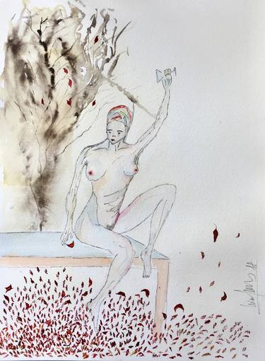 Print of Conceptual Nude Paintings by Nini Yūrei Ferrara