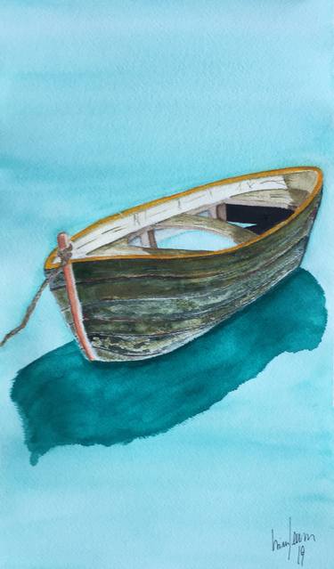 Original Conceptual Boat Paintings by Nini Yūrei Ferrara