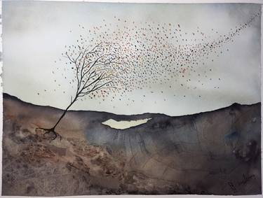 Original Expressionism Landscape Paintings by Nini Yūrei Ferrara