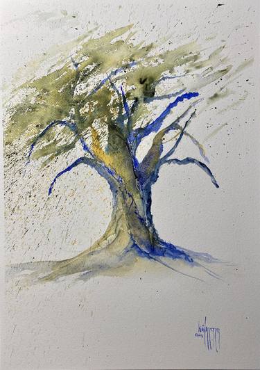 Print of Abstract Tree Paintings by Nini Yūrei Ferrara