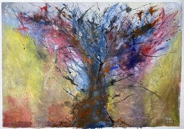 Print of Abstract Tree Paintings by Nini Yūrei Ferrara