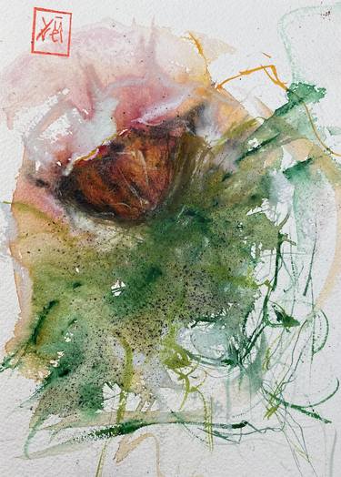 Print of Abstract Floral Paintings by Nini Yūrei Ferrara