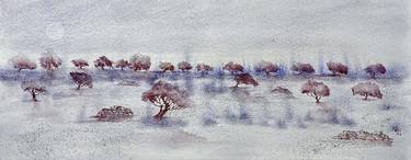 Original Abstract Expressionism Tree Paintings by Nini Yūrei Ferrara