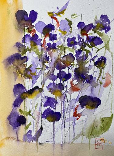 Original Floral Paintings by Nini Yūrei Ferrara