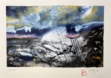 Print of Abstract Expressionism Seascape Paintings by Nini Yūrei Ferrara