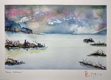Print of Abstract Expressionism Seascape Paintings by Nini Yūrei Ferrara