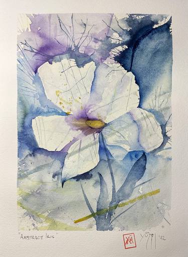 Original Abstract Floral Paintings by Nini Yūrei Ferrara