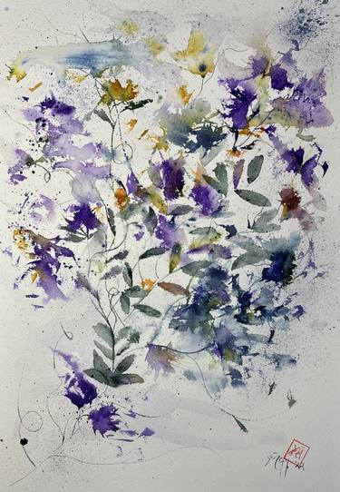 Original Floral Paintings by Nini Yūrei Ferrara