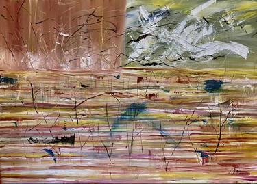 Original Abstract Expressionism Nature Paintings by Nini Yūrei Ferrara