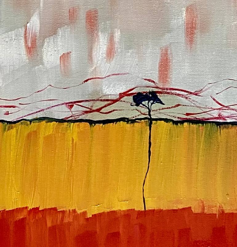 Original Abstract Landscape Painting by Nini Yūrei Ferrara