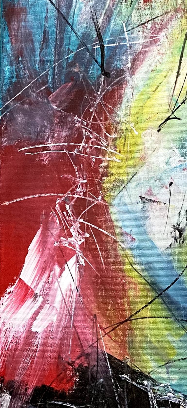 Original Abstract Expressionism Abstract Painting by Nini Yūrei Ferrara