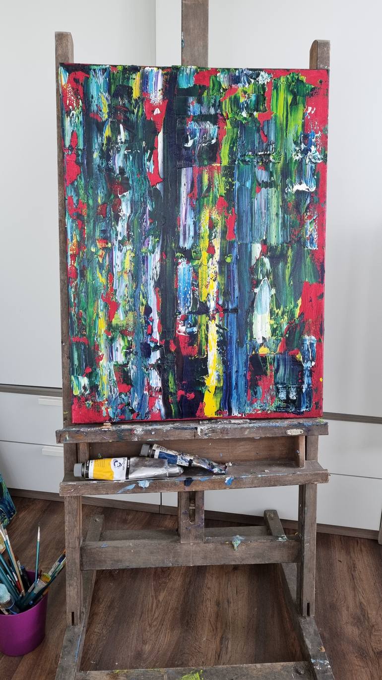 Original Abstract Expressionism Abstract Painting by Alina Miro