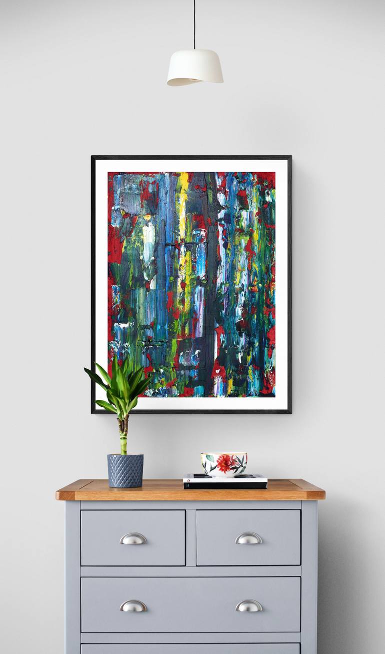 Original Abstract Expressionism Abstract Painting by Alina Miro