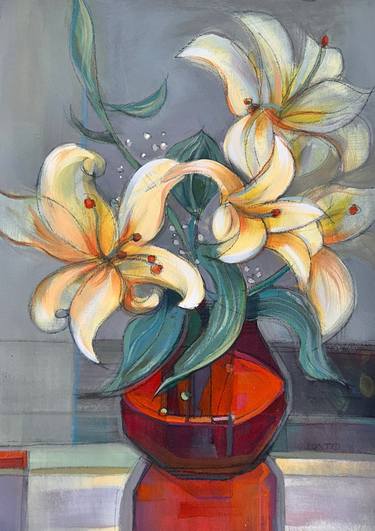 Original Floral Paintings by Kato Rempel