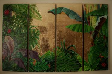 Original Abstract Botanic Paintings by Natalia Lesteva