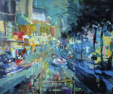 Print of Expressionism Cities Paintings by Marija Ruzicic