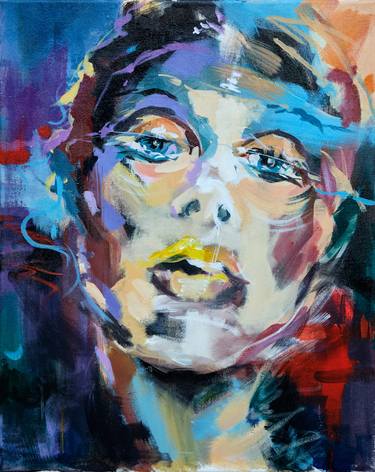 Print of Abstract Expressionism Portrait Paintings by Marija Ruzicic