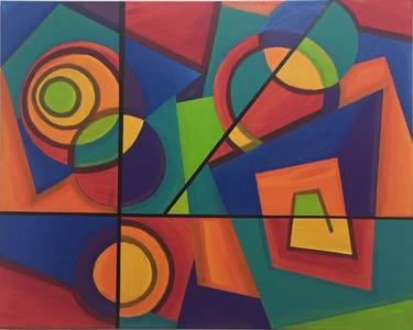 Original Conceptual Abstract Painting by Barego Art