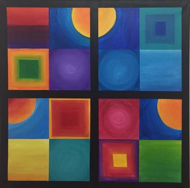 Original Abstract Expressionism Abstract Painting by Barego Art