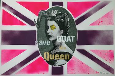 GOAT SAVE THE QUEEN AP 3/5 NOA prints mixed media thumb