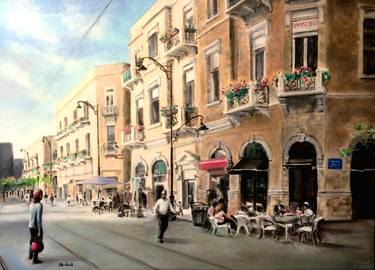 Print of Fine Art Cities Paintings by Shalom Brilliant