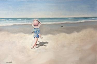 Print of Fine Art Beach Paintings by Shalom Brilliant