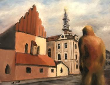 Print of Figurative Cities Paintings by Shalom Brilliant